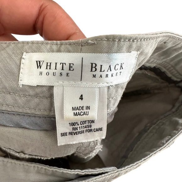 White House Black Market Women's Fit & Flare with‎ Floral Embroider Midi Skirts - Picture 5 of 8